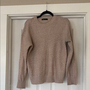 SHEIN Women's Beige Crewneck Sweater